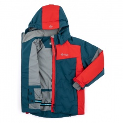 Kilpi Teddy-JB cervena QJ0473KIRED detska juniorska nepromokava zimni lyzarska bunda2