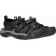 Keen Newport M black steel grey pánské kožené outdoorové sandály  (2)