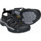 Keen Newport M black steel grey pánské kožené outdoorové sandály  (5)