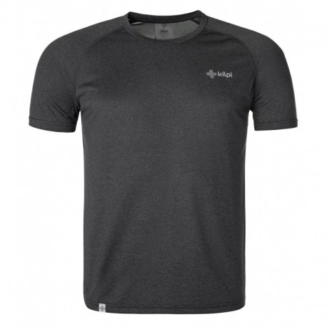 Kilpi Dimel-M tmavě šedá pánské funkční běžecké outdoorové triko krátký rukáv
