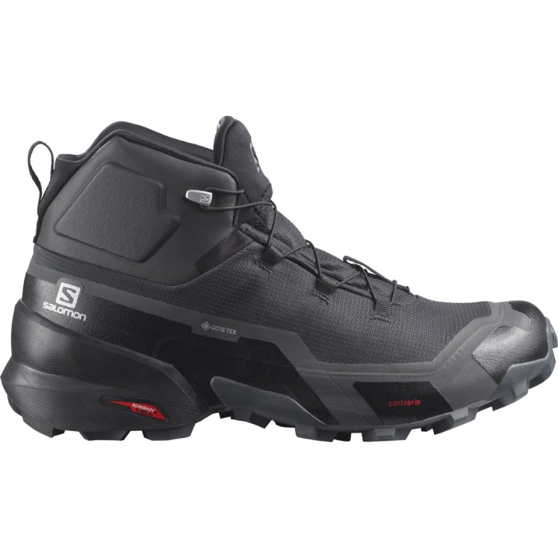Salomon Cros Hike Mid GTX phantom black ebony 411185 panske nepromokave trekove boty
