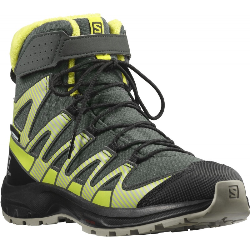 Salomon XA Pro V8 Winter CSWP J 414335 Urban Chic Black detske zimni nepromokave boty
