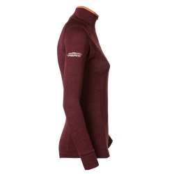 Progres MB TRZZ svestka merunka damsky funkcni termo rolak zip dlouhy bambus merino1