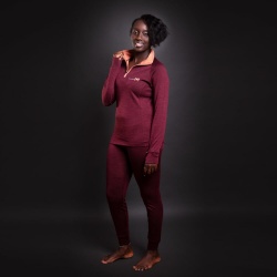 Progres MB TRZZ svestka merunka damsky funkcni termo rolak zip dlouhy bambus merino3