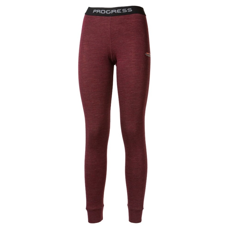 Progres MB SDNZ svestka merunka damske spodky dlouha nohavice bambus merino vlna