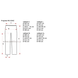 _Progres MB SDNZ svestka merunka damske spodky dlouha nohavice bambus merino vlna zmereno