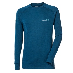 Progres MB TDR petrol sv. modra panske triko dlouhy rukav bambus merino vlna